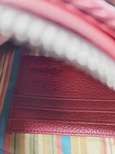 Brighton Small Red Leather Crossbody Handbag Purse