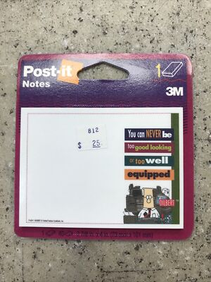 NOS 1996 Dilbert 3M Post-it Notes - You Can Never Be Too Good Looking Fast Ship
