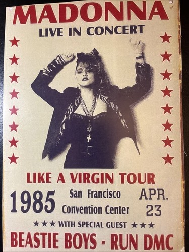 80s Madonna \"Like a Virgin 1984\" 当時物ポスター 80s Madonna 