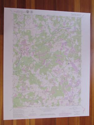 West Sunbury Pennsylvania 1980 Original Vintage USGS Topo Map