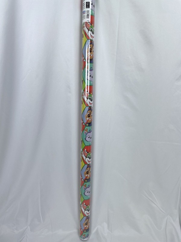 70 sq ft Paw Patrol Christmas Gift Wrap Wrapping Paper 1 Roll