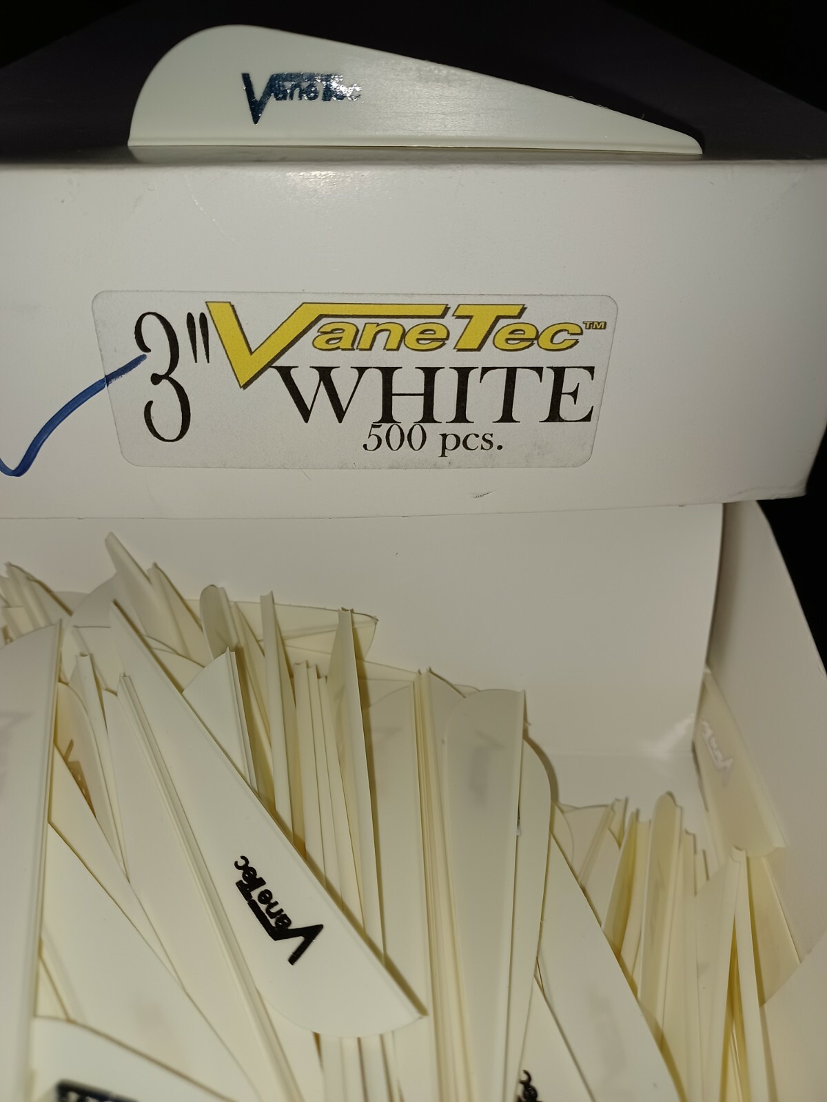 150 Vane Tec 3" inch Fletchings, Archery Vanes Vanetec White, Orange Green, 