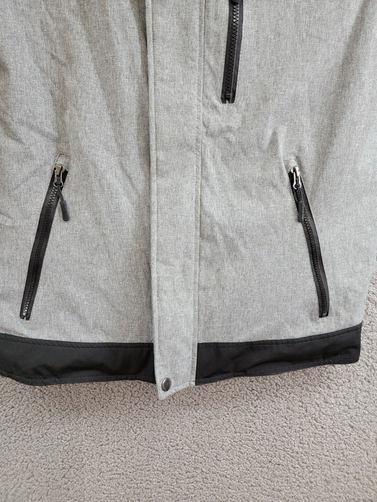 Club Room 3-in-1 Hooded Jacket Men's S Black/Gray Heather Snap Zip Closure L/S - Picture 10 of 19