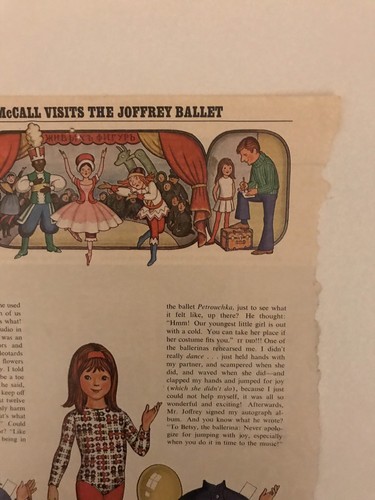 Betsy McCall Mag. Paper Doll, Betsy McCall Visits the Joffrey Ballet, Feb. 1972