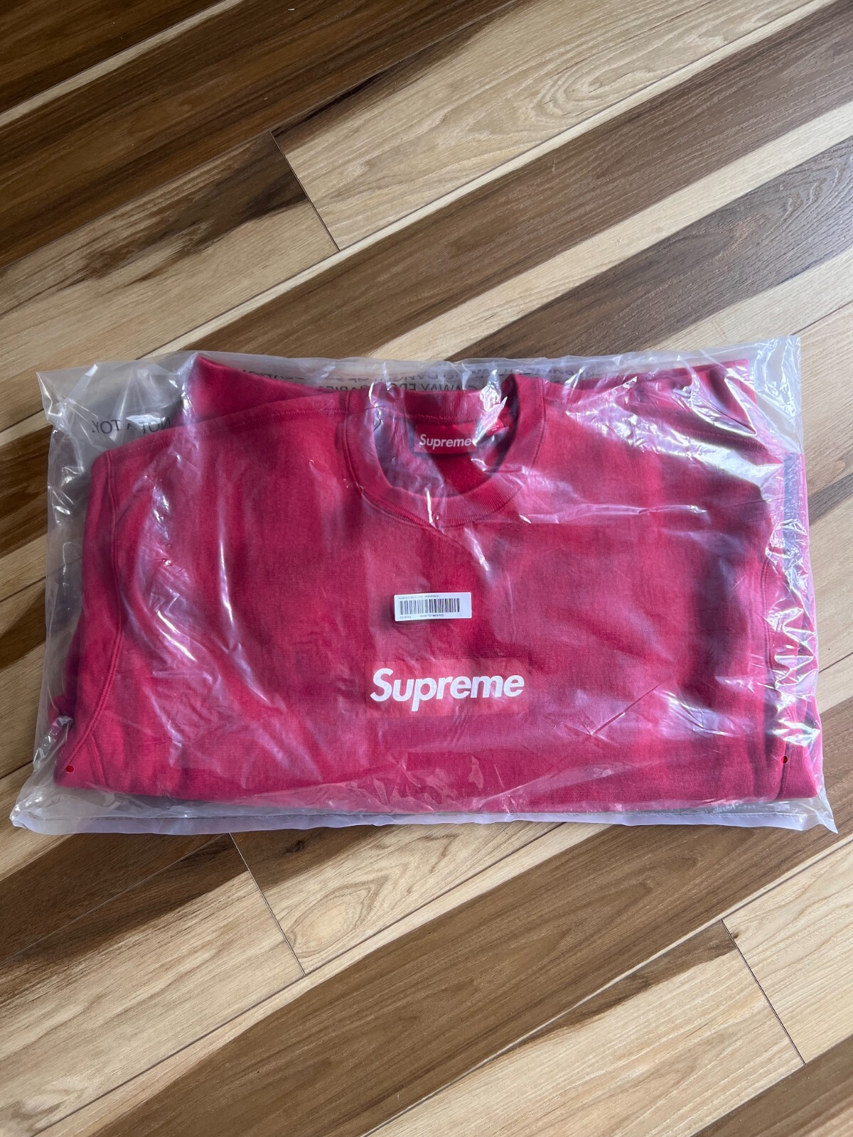 Supreme Washed Box Logo Crewneck Sweatshirt - Size Large
