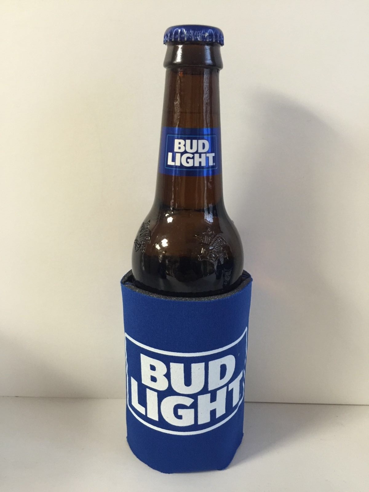 Bud Light Beer Koozie Fits 12 oz Can & Bottle Retro Logo One (1) New & Free Ship
