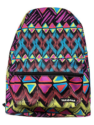 Yak Pak Backpack Multi Colored Aztec School Bookbag Large Full Sized Heavy Duty