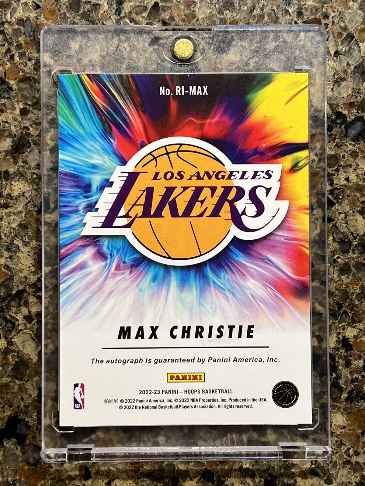 Max Christie 2022 Panini NBA Hoops Rookie Ink Refractor Max Christie 2022 Panini NBA Hoops Rookie Ink Refractor