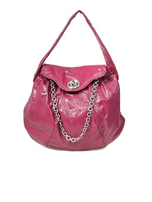 MARC BY MARC JACOBS Patent Leather Posh Turnlock Dot Shoulder