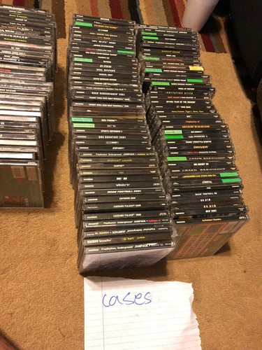HUGE PS1 Game And Game Case Lot