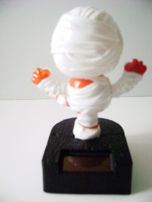 Solar Powered Dancing Bobble Head Mummy/ Swing Arms and Leg