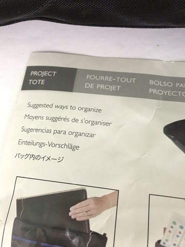 Creative Memories Scrapbooking Album and Paper Black Project Tote Bag