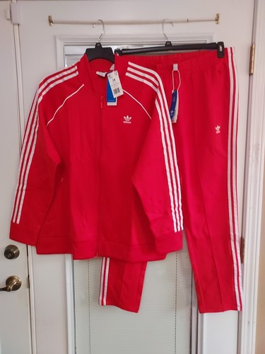 adidas PRIMEBLUE ジャケット Mサイズ レッド adidas Primeblue SST Track Jacket & Pant Set Vivid Red Men's