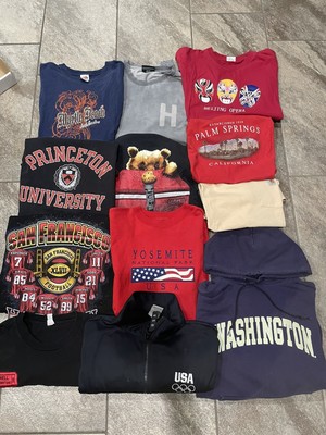 Crazy 12 pc Mens Clothing Lot Vintage 90s Retro Wholesale Resell Bundle