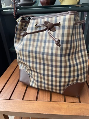 British   Aquascutum Vintage Tote bag new without tag never been used 