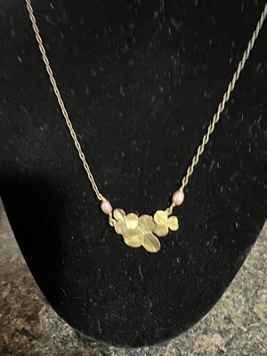 Michael Michaud Clover Necklace And Matching Earrings