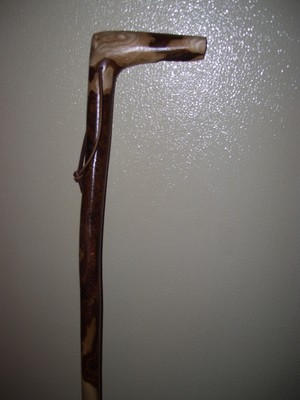 walking cane hiking stick Ozark cane root cane shumac cane handmade craft wood