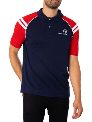 

Мужская рубашка-поло Sergio Tacchini Cortona, синяя, Синий, STM14549-226