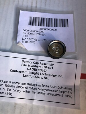 L3 Insight Technology PEQ-2A Battery Cap Assembly ++++++++++++++++++++++++
