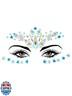 Wosois Crystal Face Stickers Star Mermaid Gems Sparkly Temporary Rhinestone Sticker Rave Party Accessories for Women (E)