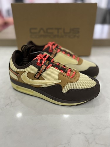 靴 Air Max 1 x Travis Scott Baroque Brown Nike Air Max 1 Travis Scott Cactus Jack Baroque Brown Men's