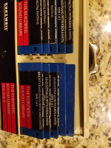 KURZWEIL K250 SOUND LIBRARY 10 DISKS WITH PLASTIC PROTECTIVE CASE