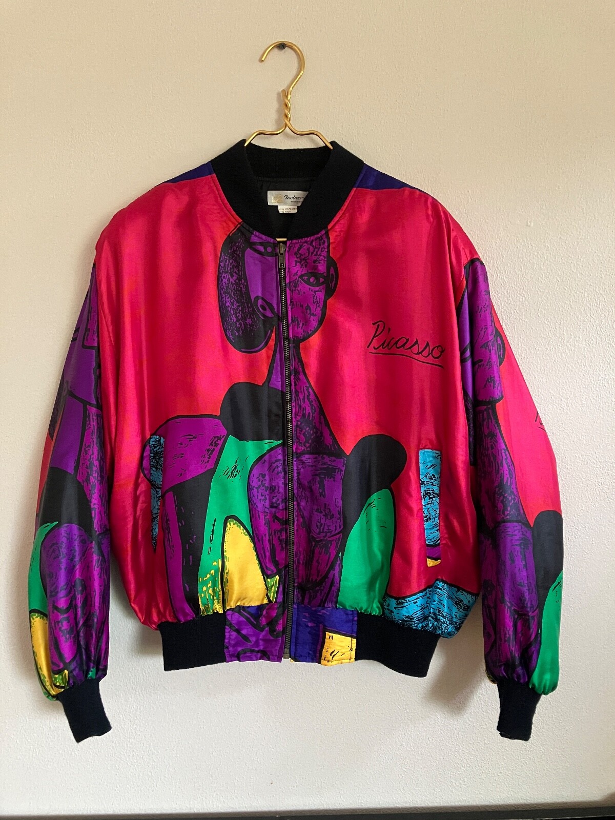 Vintage 80s 90s Metro High Fashion Picasso Bomber Jacket Vintage 80s 90s Metro High Fashion Picasso Bomber Jacket