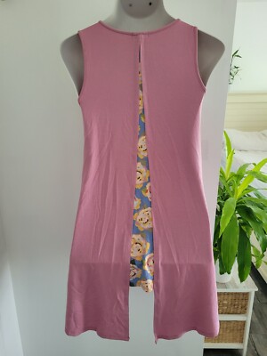 NWT Womens Matilda Jane Size S Tunic Tank Top Secret Garden Floral Split Back