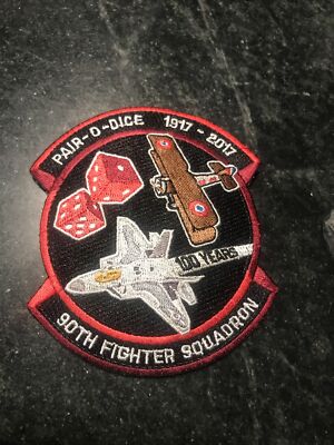 Rare 90th Fighter Squadron Vtg 1917 2017 100 Years Anniversary Patch 4  USAF