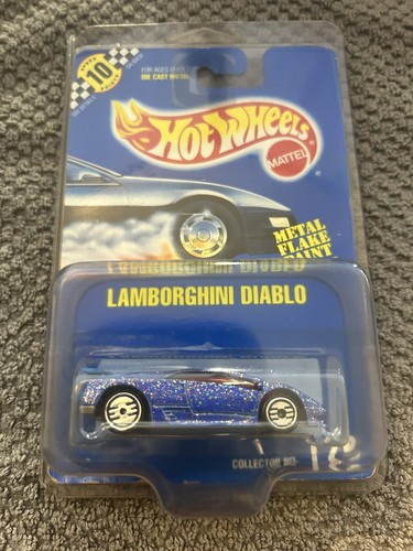 Lamborghini Diablo, 1992 #176, Blue W/light Blue Spoiler, W/uh Wheels