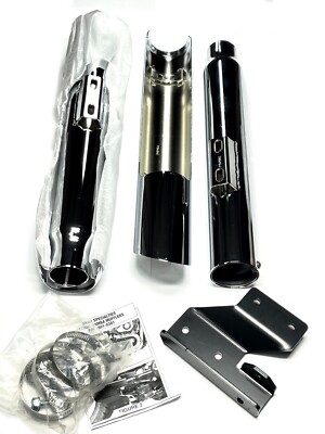 HARLEY-DAVIDSON PYTHON MAMBA 3'' SLIP ON MUFFLER EXHAUST PIPE SYSTEM 1801-0381