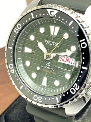 Seiko turtle green dial clearance