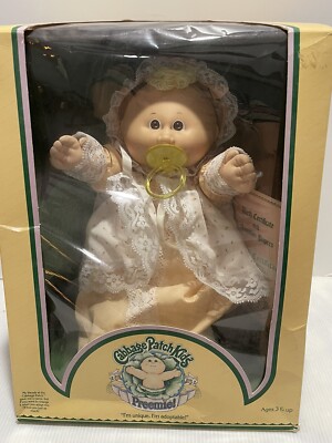Vintage Cabbage Patch Kids Preemie Coleco 1983 In Original Box Cheri Debra