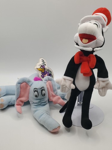 Dr Seuss 1997 Cat In The Hat & Horton Hears A Who Finger Puppets
