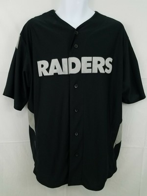 oakland raiders baseball style jersey