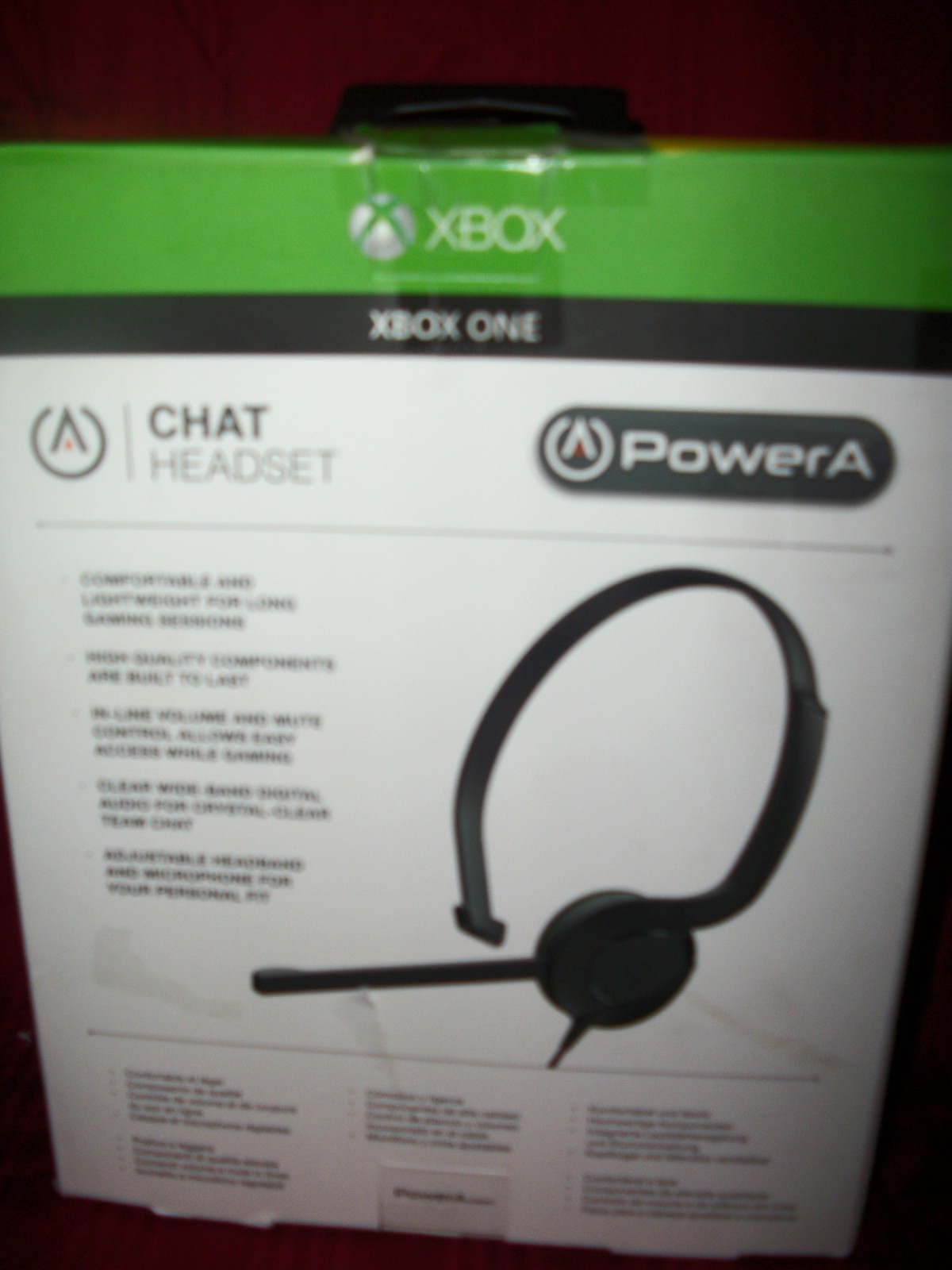 Genuine PowerA Official Xbox One S Chat Headset Gaming Microphone Mute Control