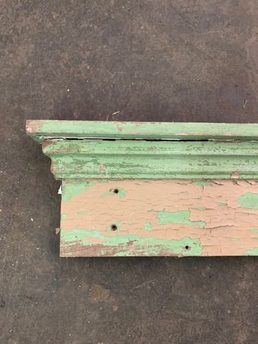 Vintage Primitive Wooden Decorative Architectural Salvage House Mantle #1