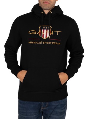 

Мужская худи GANT Archive Shield, черный
