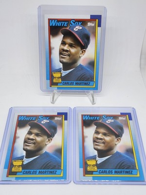 1990 Topps # 461 CARLOS MARTINEZ All Star Rookie Lot 3 Chicago White Sox 