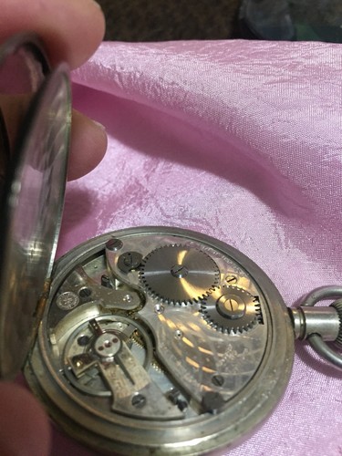 Berna Pocket Stop Watch. Antique  1928 Swiss Made Pocket Stopwatch