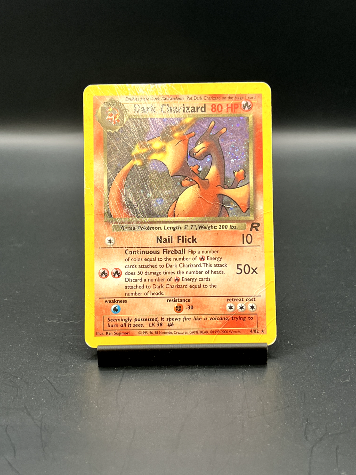 Pokemon Dark Charizard 4/82 Team Rocket-Unlimited Edition