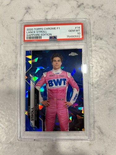 2020 Topps Chrome Formula 1 F1 Sapphire Lance Stroll F1