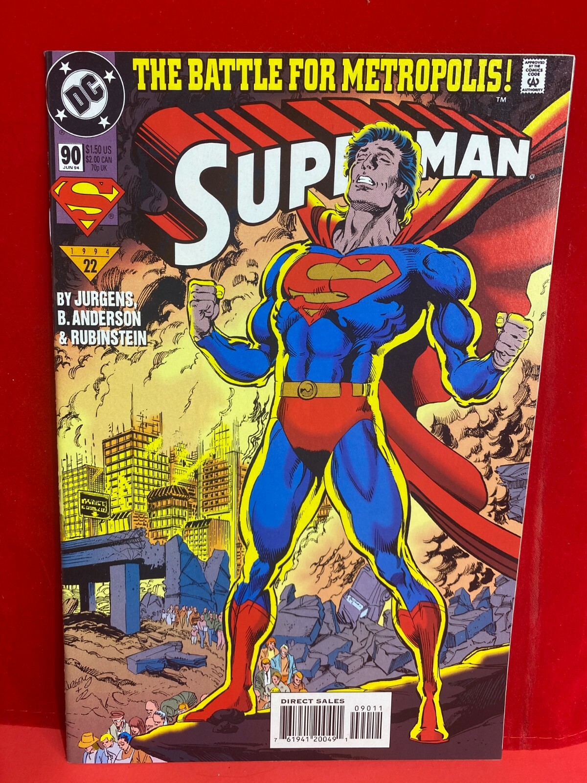 SUPERMAN #90 1994 22 THE BATTLE FOR METROPOLIS DC COMICS C5