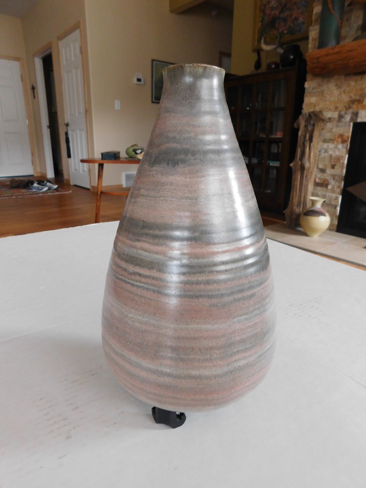 Eugene Deutch Large pottery Vase Chicago Modernism