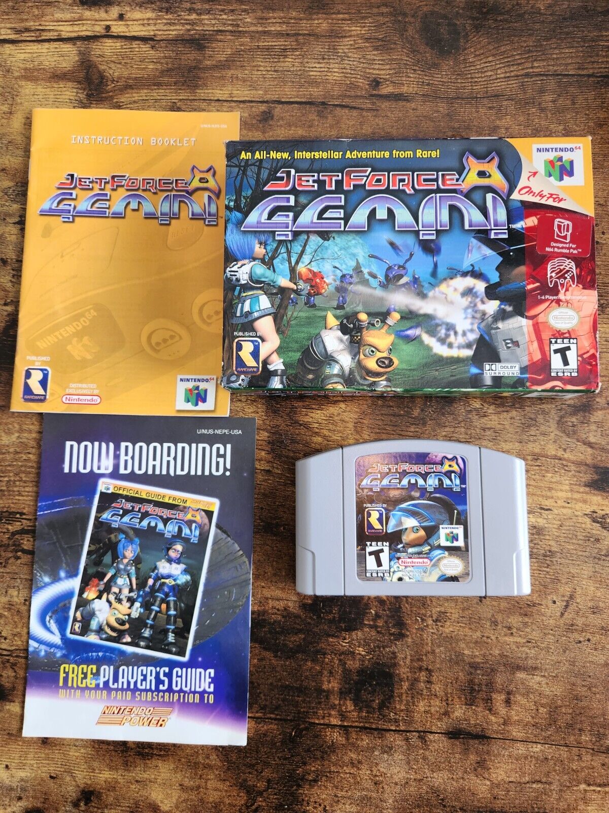 Jet Force Gemini (Nintendo 64 N64, 1999) Complete in Box, Game, Manual - CIB Jet Force Gemini (Nintendo 64 N64, 1999) Complete in Box, Game, Manual - CIB