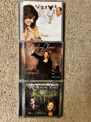Refreshing Times / Joni Lamb 3 Cd Lot Begin Again Reign & Best Of Worship 2 Disc