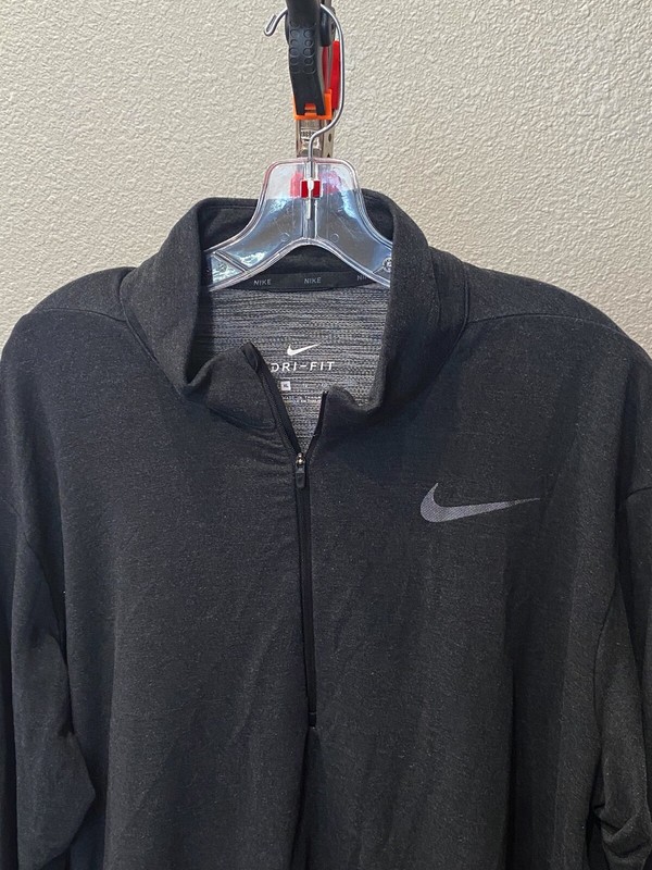 Nike Gray Stretch Zippered SWEATER XL Extra Large | eBay