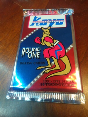 1991-92 Kayo Boxing Pack Round One Boxing Cards kangaroo 14 trading cards sealed