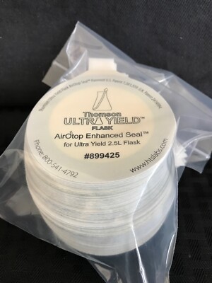 (100)THOMSON AirOtop Enhanced Seal for 1.5 2.5L Ultra Yield Shaker Culture Flask