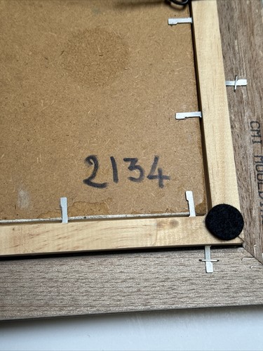 MID CENTURY PAINTING ABSTRACT MODERNISM CUBIST CUBISM SURREALIST MYSTERY SIGNED